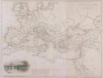 Římská říše, kolem roku 1850 od W Hughes