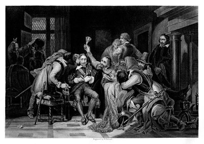 Karel I. ve strážnici, 1860 od W. Hulland