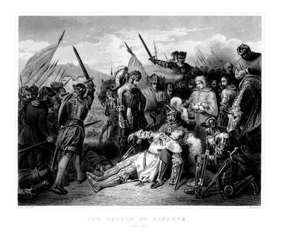 Bitva u Ravenny, 11. dubna 1512, 1875 od W. Hulland