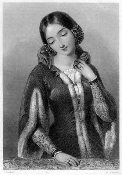 Anna Česká, královna choť Richarda II. od W. J. Edwards