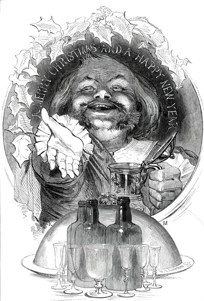 Veselé Vánoce a šťastný nový rok, 1845. od W. J. Linton