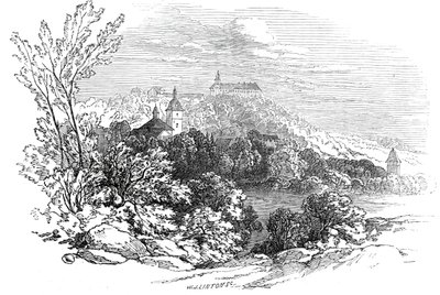 Palác Molsdorf - z kresby Jeho královské Výsosti prince Alberta, 1845. od W. J. Linton