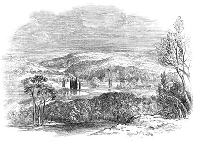 Reinhardsbrunn, Gotha - z kresby Jeho královské Výsosti prince Alberta, 1845. od W. J. Linton