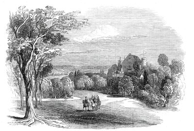 Zámek Rosenau, poblíž Coburgu - z kresby Jeho královské Výsosti prince Alberta, 1845. od W. J. Linton