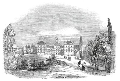 Palác Ehrenburg v Coburgu - z kresby Jeho královské Výsosti prince Alberta, 1845. od W. J. Linton