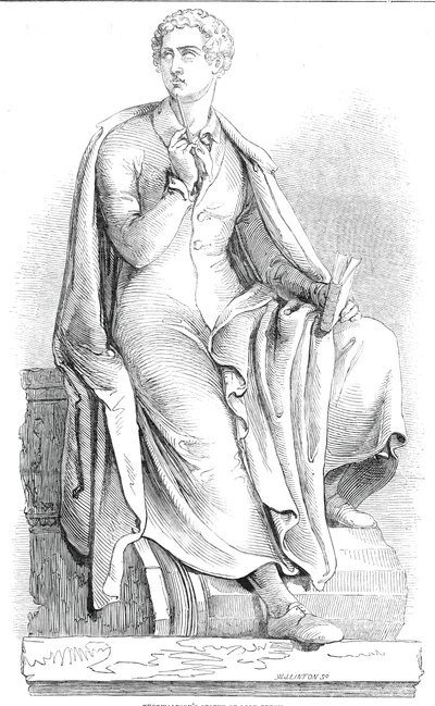 Thorwaldsenova socha lorda Byrona, 1845. od W. J. Linton