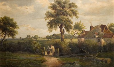 Cottage Scene, Marston Green, 1870. od W P Cartwright