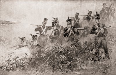 Bitva u Tippecanoe, z knihy Dějiny naší země, vydané v roce 1905. od W. P. Snyder