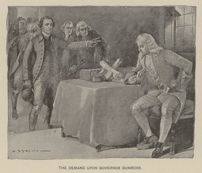 Požadavek na guvernéra Dunmorea (litho) od W. P. Snyder
