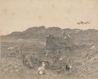Hrad Harlech, Severní Wales od W. R. Smith