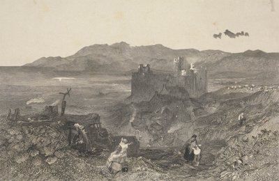 Hrad Harlech, Severní Wales od W. R. Smith