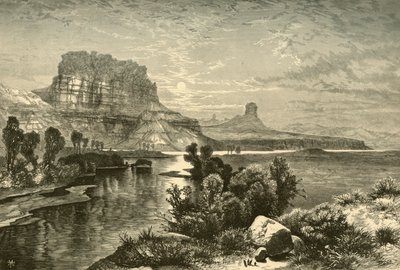 "Útesy zelené řeky", 1874. od W. Roberts