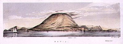 Pohled na Charlestown na ostrově Nevis, Západní Indie, vyrytý Henry C. Trery (fl.1849-54), c.1849 (barevné litho) od W. S. (after) Andrews