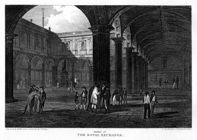 The Royal Exchange, City of London, 1816. od W. Wallis
