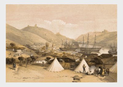 „Balaklava, dívá se směrem k moři“, 1855. od W Walton