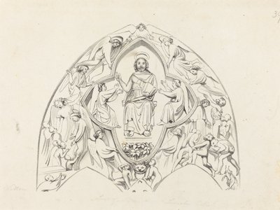 Poslední soud, Lincolnova katedrála od W. Walton after John Flaxman