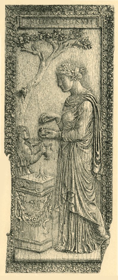 Panel Symmachi, konec 4. nebo začátek 5. století, 1881. od W. Wise