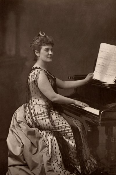 ""Madame Nordica (Lilian Norton) (1857-1914) amerikkalainen sopraano. (woodburytyyppi) od W. and D. (after) Downey