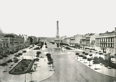 Restauradores Square, Lisabon, Portugalsko, 1895. od W and S Ltd