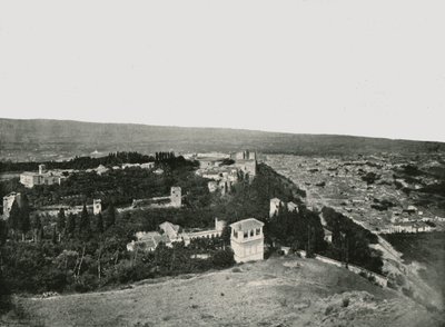 Město a Alhambra, Granada, Španělsko, 1895. od W and S Ltd