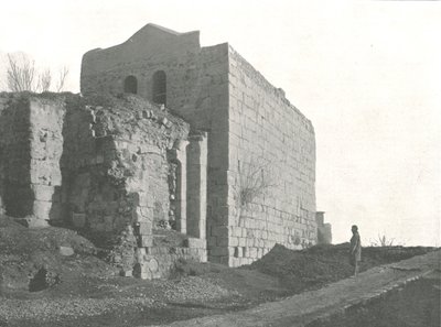 Věž, ze které sestoupil svatý Pavel v koši, Damašek, Osmanská Sýrie, 1895. od W and S Ltd