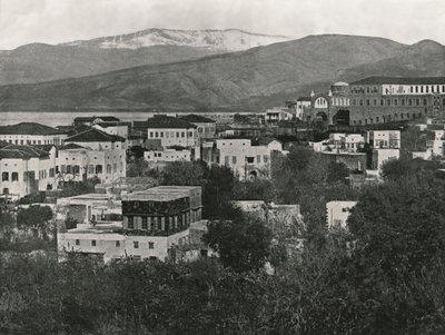Pohled na město s horou Libanon, Bejrút, 1895. od W and S Ltd