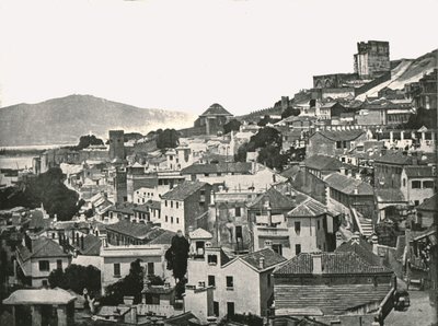 Pohled na město, Gibraltar, 1895. od W and S Ltd