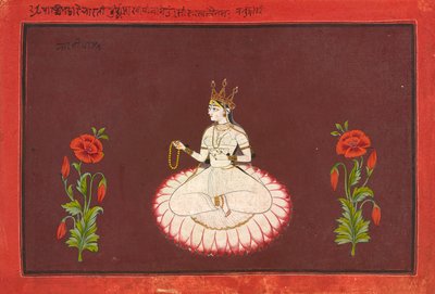 Saraswati, folio ze série Goddess, ca. 1680-1700. od Wajid