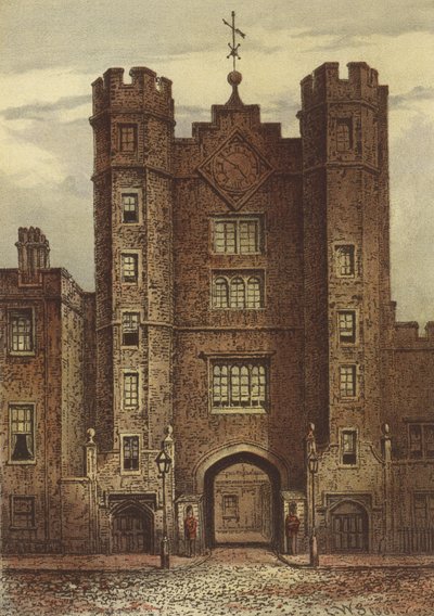 Brána, Palác svatého Jakuba (chromolitho) od Waldo Sargeant