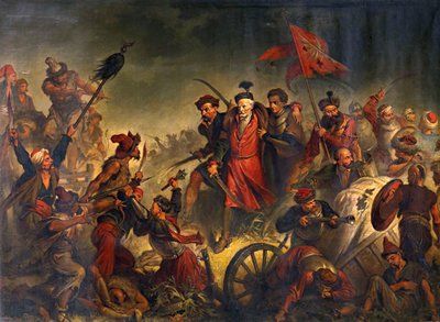 Smrt Stanislawa Zolkiewského v bitvě u Cecory 1620