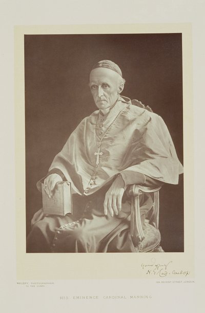 Portrét kardinála Henryho Edwarda Manninga (1808-92) od Walery Rzewuski