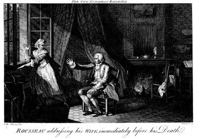 Jean Jacques Rousseau 1712-1778, francouzský osvícenský filozof a pedagog od Walker