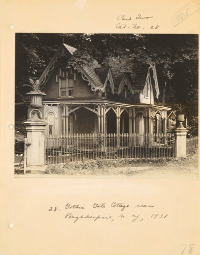 [Gotická chalupa poblíž Poughkeepsie, New York] od Walker Evans