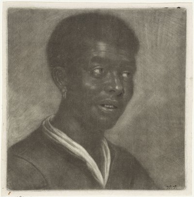 Hlava černocha, kolem 1660-70 od Wallerant Vaillant