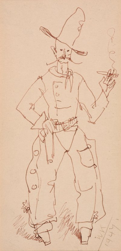 Kouření kovbojů od Walt Kuhn