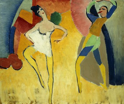 Pierrot a Pierrette od Walt Kuhn