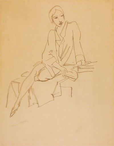 Model v oděvu od Walt Kuhn