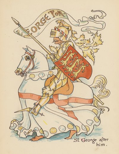 Ilustrace k filmu Legendy pro Lionela od Waltera Cranea (barevná litografie) od Walter (after) Crane