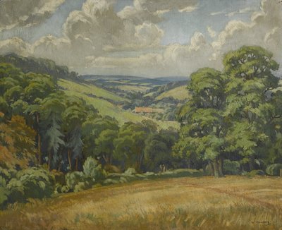 Devon Scene, Near Widdecombe Moor, cca 1949 (olej na plátně) od Walter Ashworth