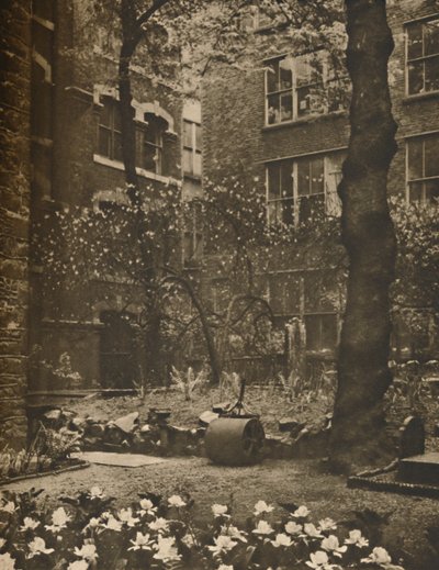 The Empty Churchyard of What Was All Hallows Stained, c1935. od Walter Benington
