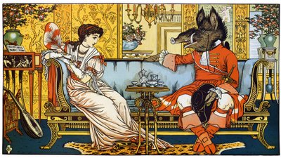 "Kráska a rytmus" Ilustrace Waltera Cranea (1845-1915) od Walter Crane