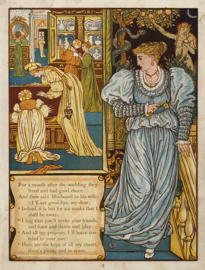 Modrovous (barva lito) od Walter Crane
