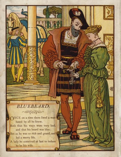 Modrovous (barva lito) od Walter Crane