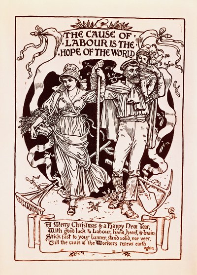 Příčinou práce je naděje světa od Walter Crane