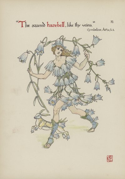 Květiny ze Shakespearovy zahrady od Walter Crane