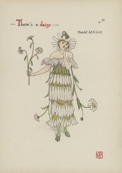 Květiny ze Shakespearovy zahrady od Walter Crane