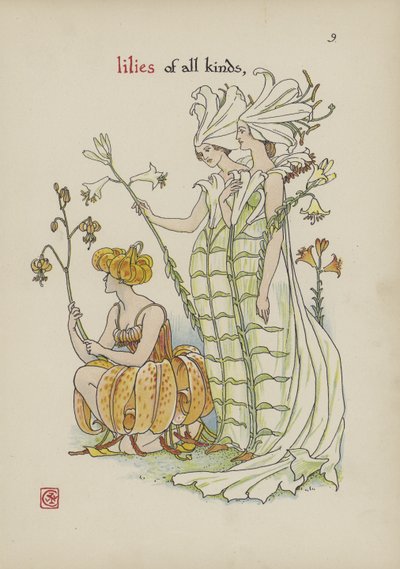 Květiny ze Shakespearovy zahrady od Walter Crane