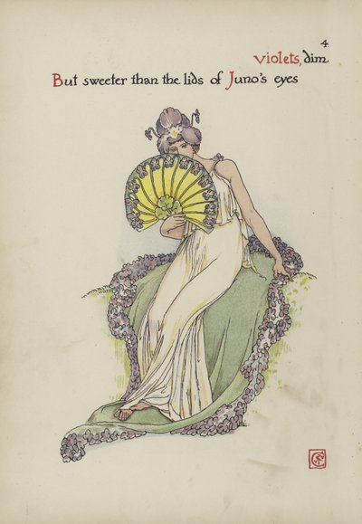Květiny ze Shakespearovy zahrady od Walter Crane