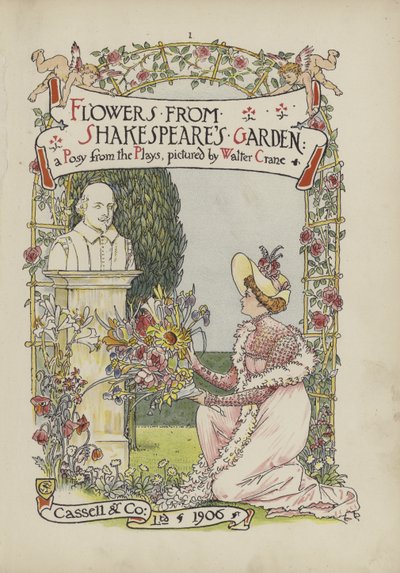 Květiny ze Shakespearovy zahrady od Walter Crane
