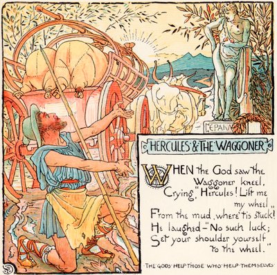 Hercules and the Waggoner, ilustrace z 